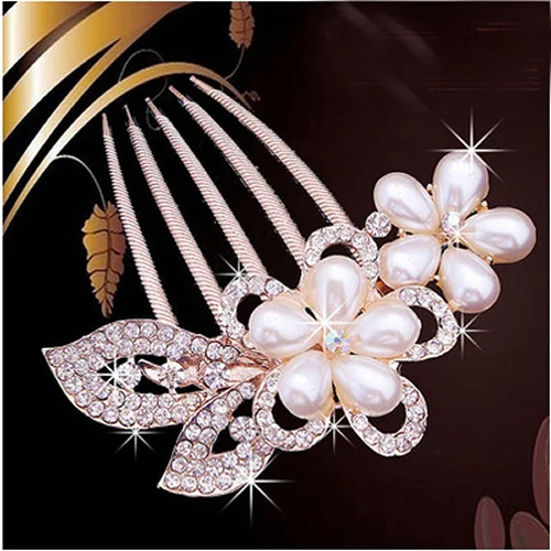Crystal Rhinestone Beads Hair Flower Hair Clip Comb Jewelry Wedding hairstyle Tool
Crystal Rhinestone Beads Hair Flower Hair Clip Comb Jewelry Wedding hairstyle Tool