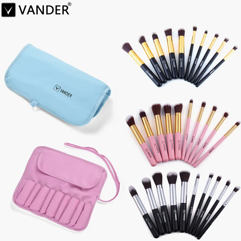 Vander Brand Pro 10pcs Makeup Brushes Set Cosmetic Eyeshadow Powder Foundation Blending Blush Lip Brush Beauty Tools Kit w/ Bag
Vander Brand Pro 10pcs Makeup Brushes Set Cosmetic Eyeshadow Powder Foundation Blending Blush Lip Brush Beauty Tools Kit w/ Bag