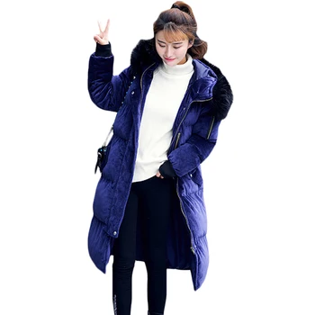 Warm Winter Coat Female Thick Velvet Brief Solid Long-sleeved Outerwear Comfortable Fashion Cotton Women's Trendy Jaqueta XH708 
Warm Winter Coat Female Thick Velvet Brief Solid Long-sleeved Outerwear Comfortable Fashion Cotton Women's Trendy Jaqueta XH708