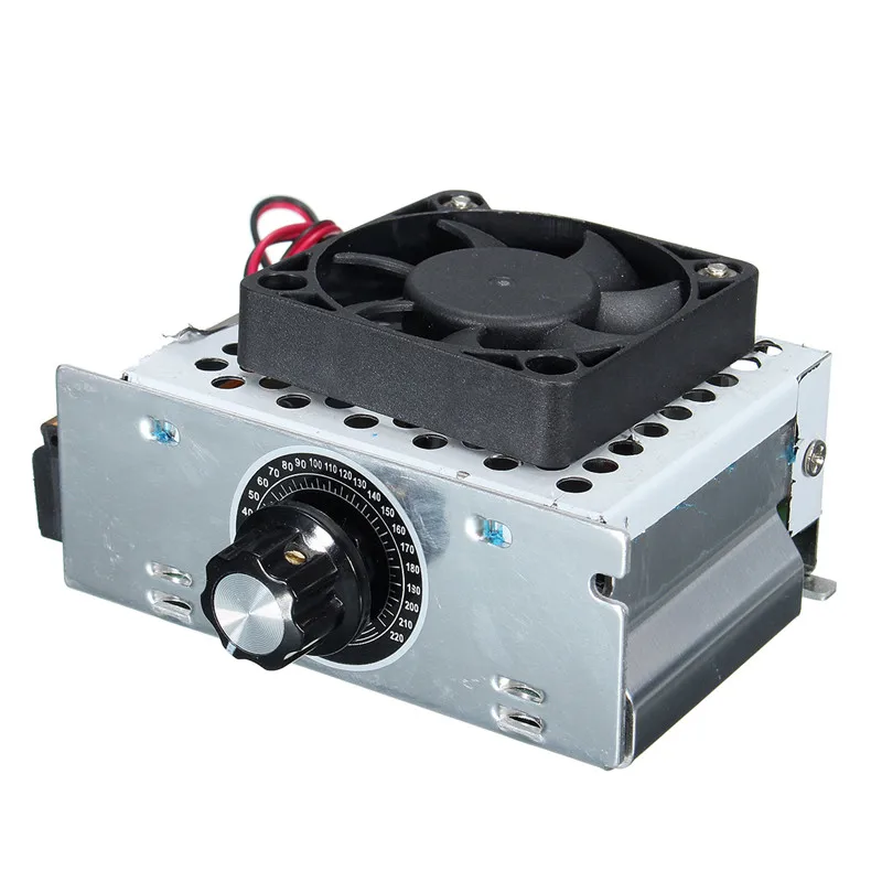 AC 220V 4000W SCR Electric Voltage Regulator Dimmer Temperature Motor Speed Controller With Fan Promotion
AC 220V 4000W SCR Electric Voltage Regulator Dimmer Temperature Motor Speed Controller With Fan Promotion