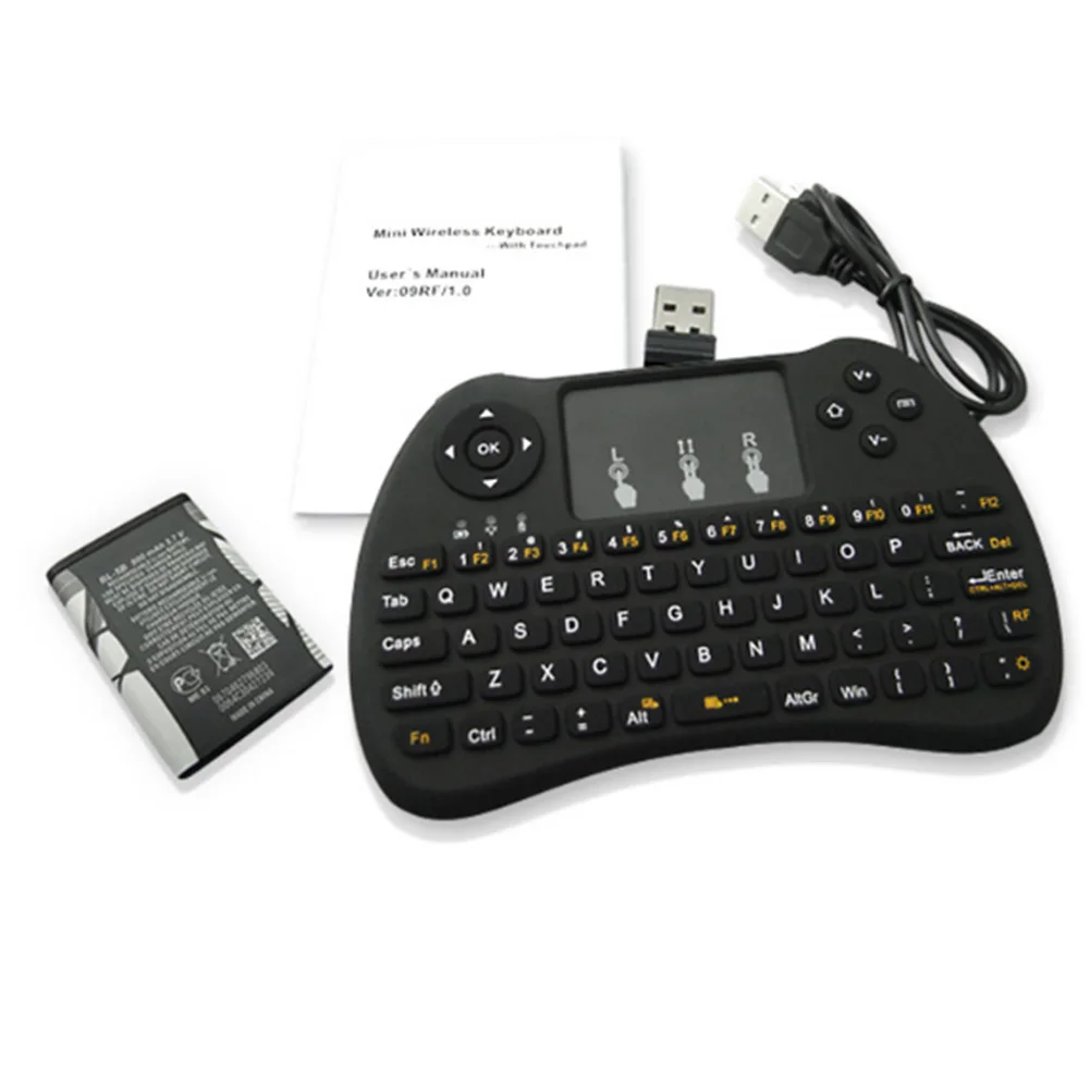 Raspberry Pi H9 Mini Wireless Keyboard 2.4G for Microcomput Black pad Microcomputer Parts #901 New | Компьютеры и офис