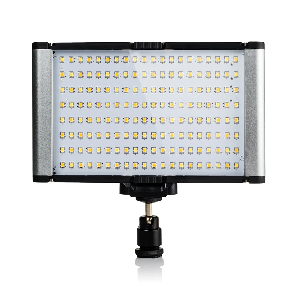 160 LED SMD Lamp Beads Video Light Panel CRI 95+ On Camera Color Temperature Adjustable (3200K-5600K) Knobs for DSLR Cameras
160 LED SMD Lamp Beads Video Light Panel CRI 95+ On Camera Color Temperature Adjustable (3200K-5600K) Knobs for DSLR Cameras