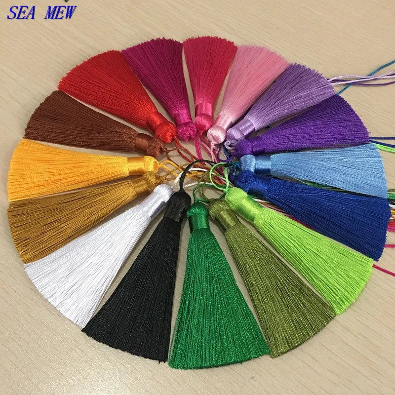 SEA MEW 10 PCS 80mm*11mm China Delicate Polyester Soft Tassel Fringe Tassel Pendant Connectors DIY Jewelry Accessories Making
SEA MEW 10 PCS 80mm*11mm China Delicate Polyester Soft Tassel Fringe Tassel Pendant Connectors DIY Jewelry Accessories Making