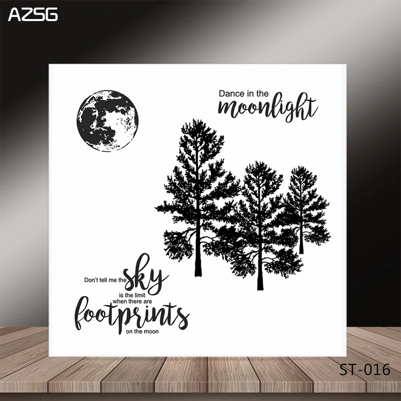 AZSG Trees In The Moonlight Clear Stamps/Seals For DIY Scrapbooking/Card Making/Album Decorative Silicone Stamp Crafts
AZSG Trees In The Moonlight Clear Stamps/Seals For DIY Scrapbooking/Card Making/Album Decorative Silicone Stamp Crafts