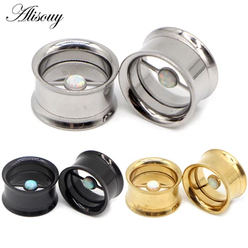 2pc stainless steel double flared opal Screw Flesh ear plugs tunnels piercing body jewelry ear gauges Expander Stretching 8~25mm
2pc stainless steel double flared opal Screw Flesh ear plugs tunnels piercing body jewelry ear gauges Expander Stretching 8~25mm