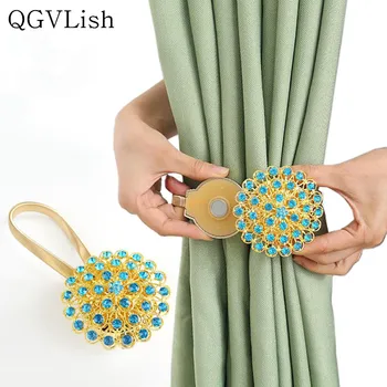 QGVLish 2Pcs Crystal Diomand Magnet Curtain Hanging Belt Curtain Holdback Clasp Tieback Clips Decorative Curtain Accessories
QGVLish 2Pcs Crystal Diomand Magnet Curtain Hanging Belt Curtain Holdback Clasp Tieback Clips Decorative Curtain Accessories