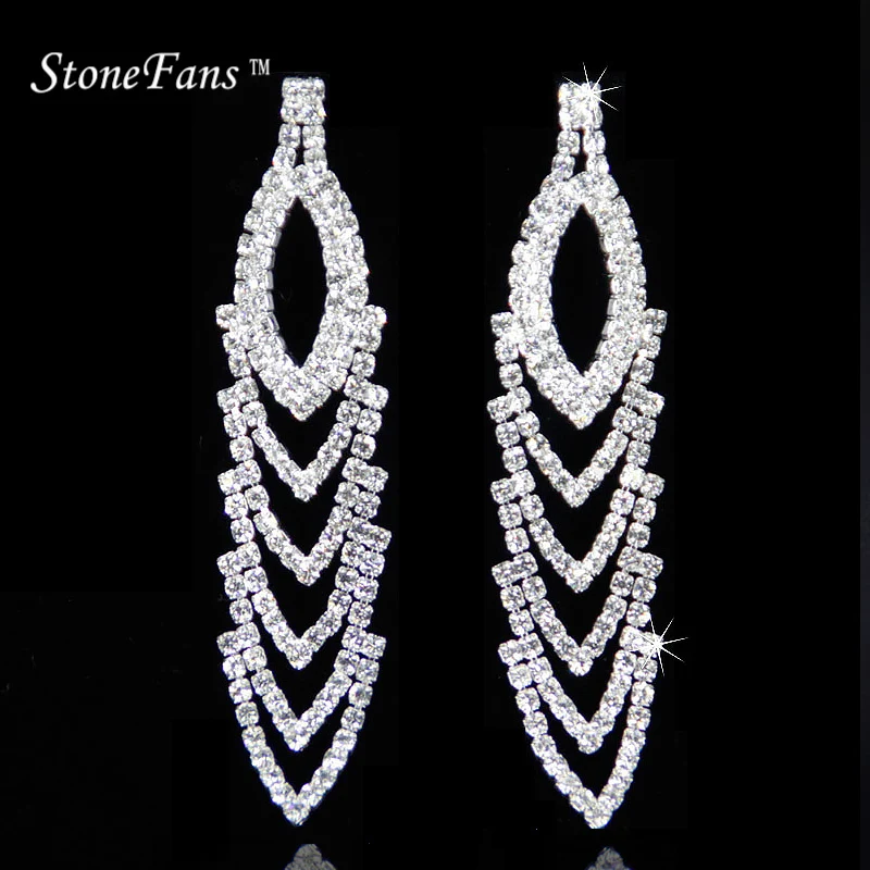 StoneFans Drop Earrings Jewelry Earrings Crystal Long Dangle Stud Jewelry For Women 2017 Wedding Party Rhinestone Elegant Jersey
StoneFans Drop Earrings Jewelry Earrings Crystal Long Dangle Stud Jewelry For Women 2017 Wedding Party Rhinestone Elegant Jersey
