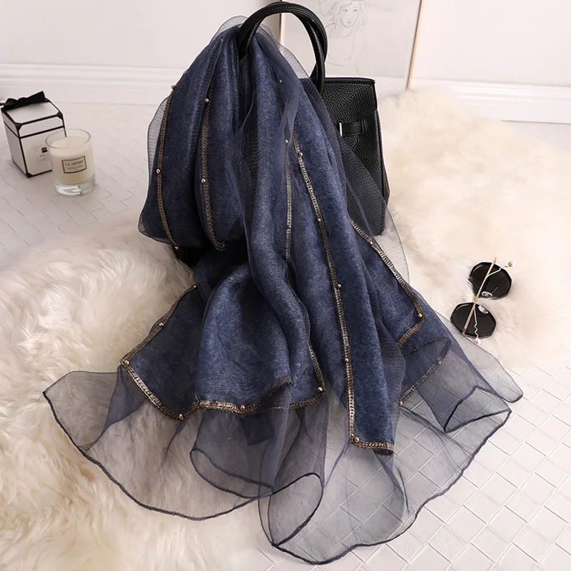 Brand 2020 Solid Beading Women Silk Scarves Fashion Embroidery High Quality Soft Wool Scarf Lady Pashmina Shawls Bandana Foulard
Brand 2020 Solid Beading Women Silk Scarves Fashion Embroidery High Quality Soft Wool Scarf Lady Pashmina Shawls Bandana Foulard