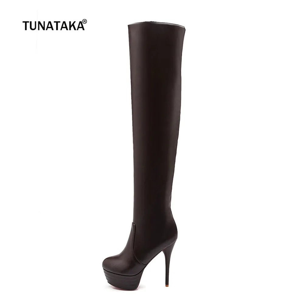 Women's Pu Leather Over The Knee Boots Sexy Thin High Heel Thigh Boots Platform Winter Fashion Ladies Shoes Drop Shipping 2018
Women's Pu Leather Over The Knee Boots Sexy Thin High Heel Thigh Boots Platform Winter Fashion Ladies Shoes Drop Shipping 2018