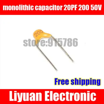 Free shipping MLCC / monolithic capacitor 20PF 200 50V multi-layer ceramic capacitor / pitch 5.08MM / Accuracy 5%
Free shipping MLCC / monolithic capacitor 20PF 200 50V multi-layer ceramic capacitor / pitch 5.08MM / Accuracy 5%