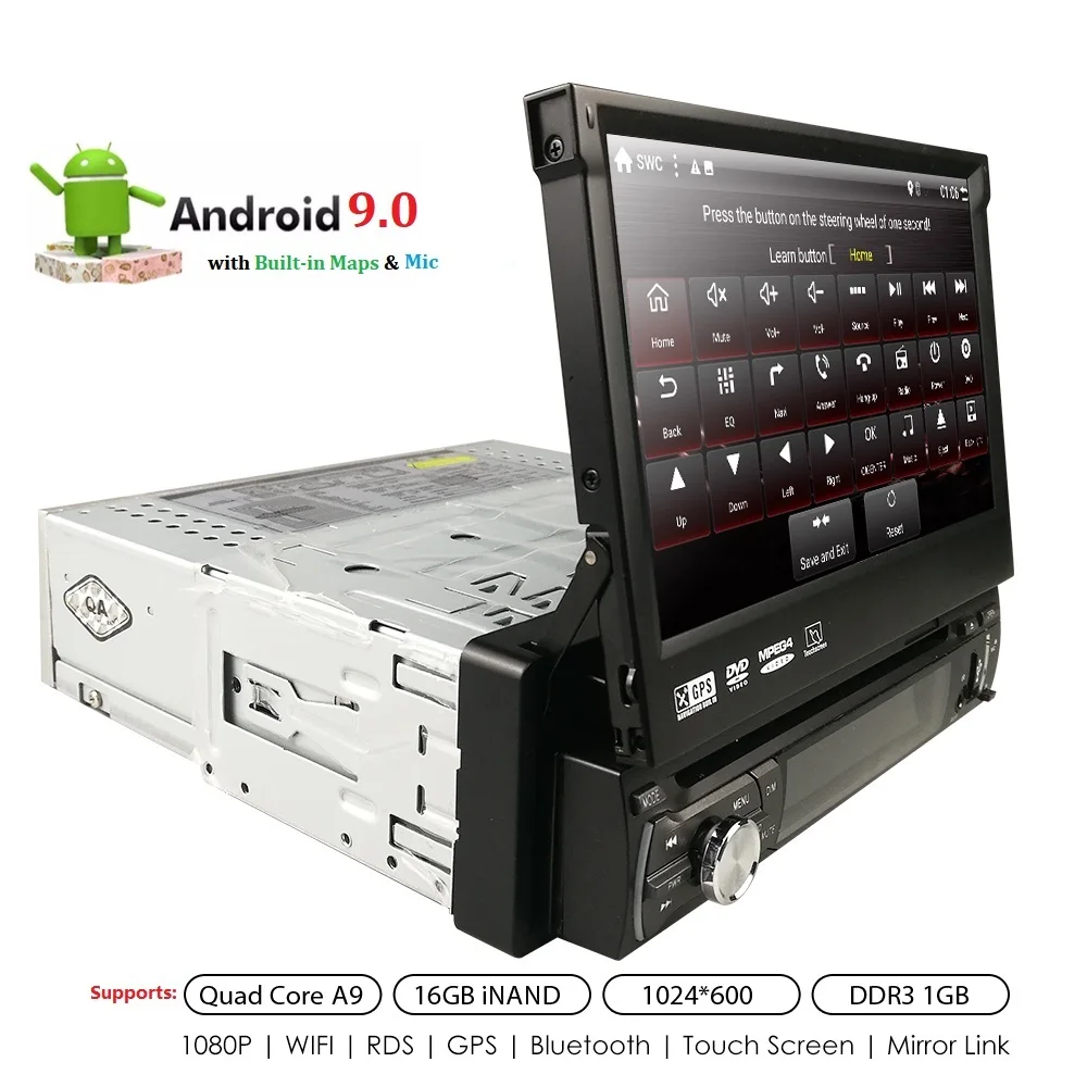 Universal 1din Car Radio Android GPS Bluetooth Autoradio Stereo Mirrorlink Multimedia Nav Player SWC DAB+TPMS RDS DVR BT MIC MAP
Universal 1din Car Radio Android GPS Bluetooth Autoradio Stereo Mirrorlink Multimedia Nav Player SWC DAB+TPMS RDS DVR BT MIC MAP