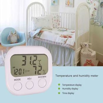 50pcs LCD Digital HOT Hygrometer Meter Gauge White Temperature Humidity With Clock Weather Station
50pcs LCD Digital HOT Hygrometer Meter Gauge White Temperature Humidity With Clock Weather Station