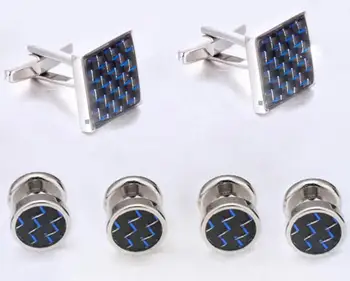 5sets/lot Copper Carbon Fiber Tuxedo Cuff Links Collar Studs Set 6pcs Cufflinks Buttons Set Silver Men's Jewelry Wholesale
5sets/lot Copper Carbon Fiber Tuxedo Cuff Links Collar Studs Set 6pcs Cufflinks Buttons Set Silver Men's Jewelry Wholesale