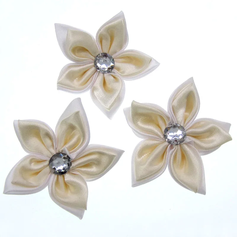 20Pcs Satin Flowers Rhinestone Star Shaped 2 Layers Applique Sewing Hair Bow Accessories Craft Decorations 5.0cm
20Pcs Satin Flowers Rhinestone Star Shaped 2 Layers Applique Sewing Hair Bow Accessories Craft Decorations 5.0cm
