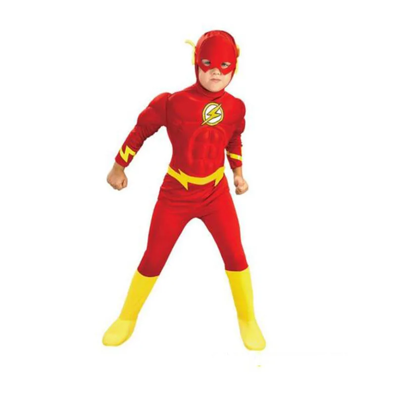 The Flash Costume for Kids Halloween Carnival Party Dress Muscle Superhero Cosplay for Boys Halloween Superman Mask Set
The Flash Costume for Kids Halloween Carnival Party Dress Muscle Superhero Cosplay for Boys Halloween Superman Mask Set