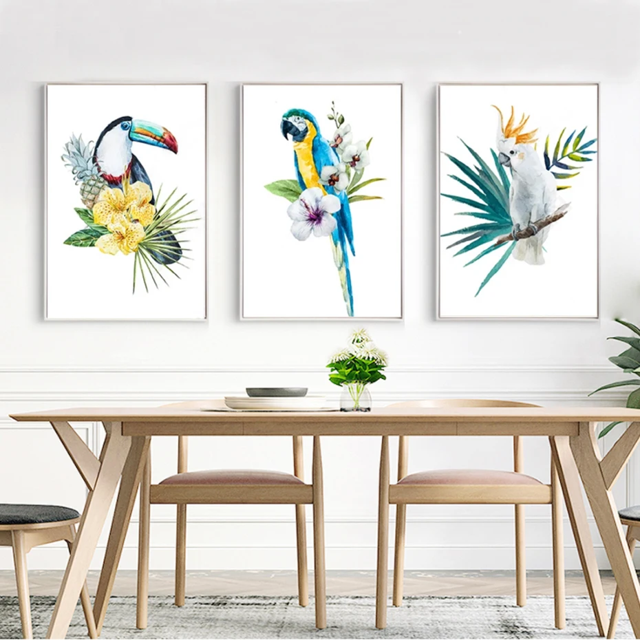 Europe Beautiful Flowers Colorful Parrot Canvas Paintings Wall Art Pictures Living Room Poster and Print for Dining Home Decor
Europe Beautiful Flowers Colorful Parrot Canvas Paintings Wall Art Pictures Living Room Poster and Print for Dining Home Decor