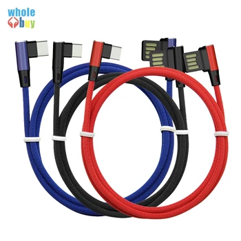 300pcs USB Type C Cable 90 Degree Braided for Xiaomi Redmi K20 USB C Mobile Phone Charging Cable for Oneplus 7 Pro Type-C Cable
300pcs USB Type C Cable 90 Degree Braided for Xiaomi Redmi K20 USB C Mobile Phone Charging Cable for Oneplus 7 Pro Type-C Cable