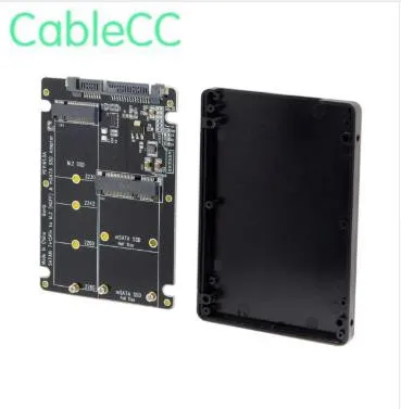 M.2 NGFF B-key & mSATA SSD to SATA 3.0 Adapter Converter Case Enclosure 2 in 1 for B-key or B/M-key socket NGFF SSD
M.2 NGFF B-key & mSATA SSD to SATA 3.0 Adapter Converter Case Enclosure 2 in 1 for B-key or B/M-key socket NGFF SSD
