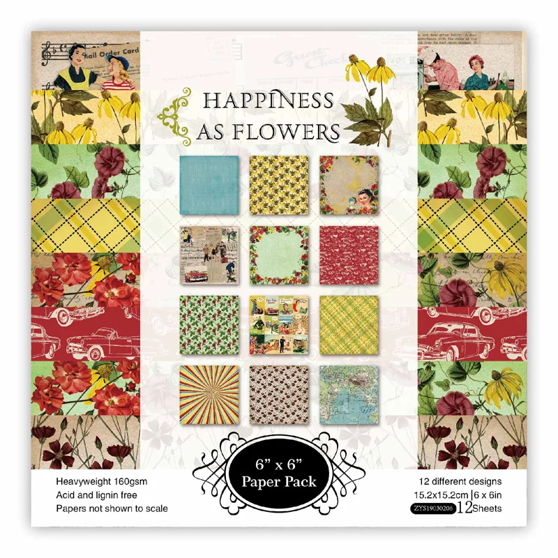 KSCRAFT 12 Sheets Happiness As Flowers Scrapbooking Pads Paper Origami Art Background Paper Card Making DIY Scrapbook Paper Craf
KSCRAFT 12 Sheets Happiness As Flowers Scrapbooking Pads Paper Origami Art Background Paper Card Making DIY Scrapbook Paper Craf