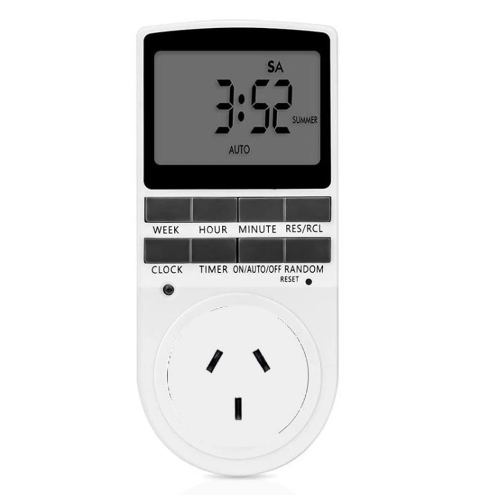 

Electronic digital timer switch 24 hours cycle EU UK AU US FR plug kitchen timing socket programmable timing socket programador