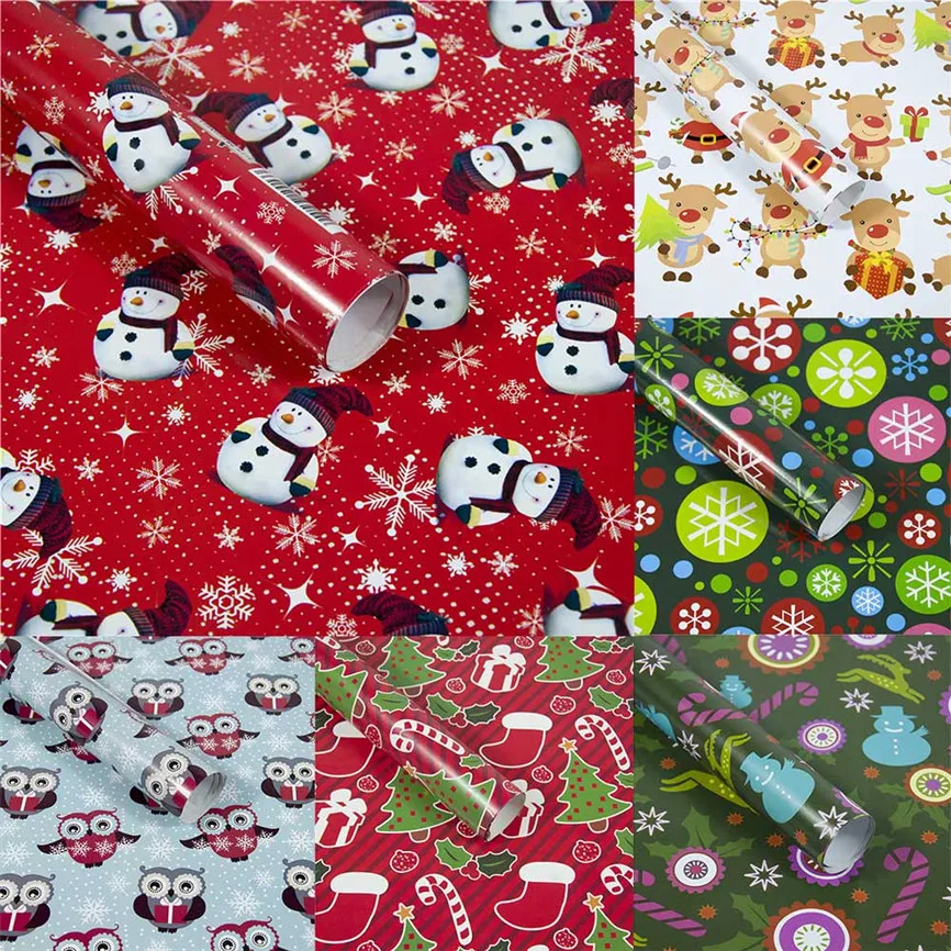 3Pcs Packing Paper DIY New Year Christmas Wrapping Paper Gift Present Tree Santa Wrap Decorative Xmas Party Roll Nov#2
3Pcs Packing Paper DIY New Year Christmas Wrapping Paper Gift Present Tree Santa Wrap Decorative Xmas Party Roll Nov#2