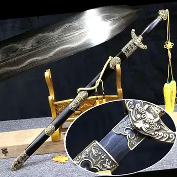 High-Grade Collection Qing Dynasty Swords /Clay Tempered Damascus Folded Steel/ Copper Fitting WuShu KangXi Battle Sword Jian
High-Grade Collection Qing Dynasty Swords /Clay Tempered Damascus Folded Steel/ Copper Fitting WuShu KangXi Battle Sword Jian