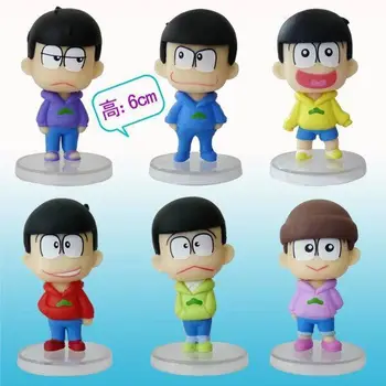 6pcs/lot 6CM Japanese anime figure Q version OSOMATSU action figure set collectible model toys for girls
6pcs/lot 6CM Japanese anime figure Q version OSOMATSU action figure set collectible model toys for girls