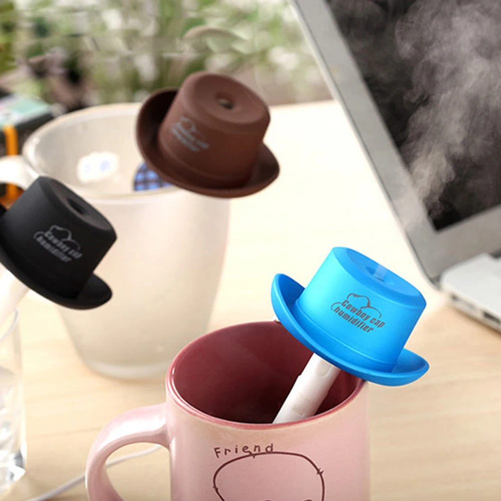 2019 New Mini Cowboy Hat USB Electric Humidifier Mist Maker Bottle Caps Spray Air Ultrasonic Humidifier Home Car Air Freshener
2019 New Mini Cowboy Hat USB Electric Humidifier Mist Maker Bottle Caps Spray Air Ultrasonic Humidifier Home Car Air Freshener