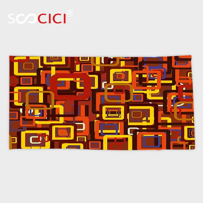 Custom Microfiber Ultra Soft Bath/hand Towel,Abstract Colorful Trippy Square Shaped Geometric Retro Textured Modern Artistic
Custom Microfiber Ultra Soft Bath/hand Towel,Abstract Colorful Trippy Square Shaped Geometric Retro Textured Modern Artistic