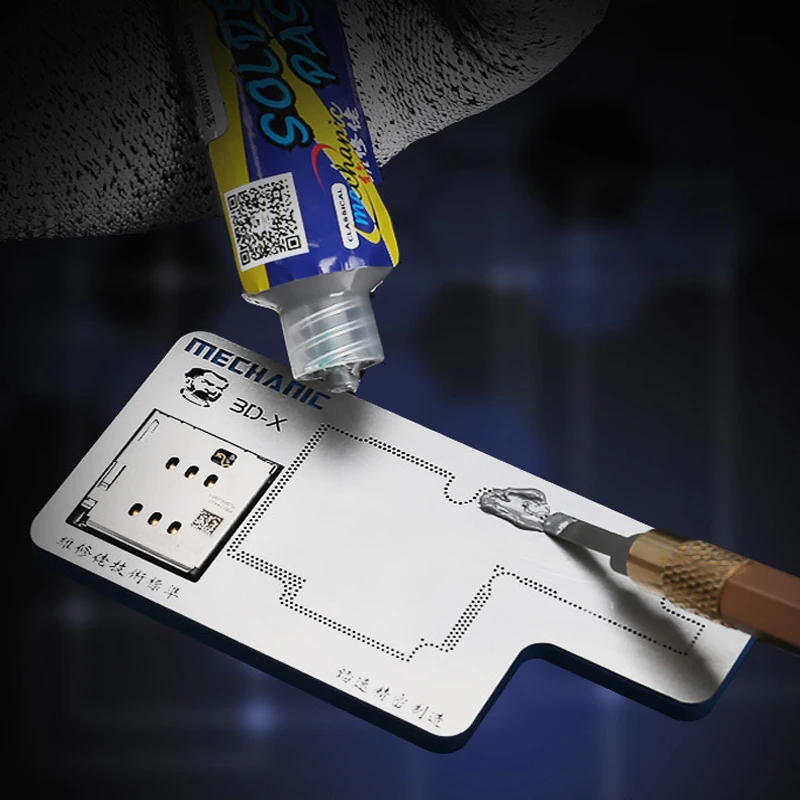 Mechanic 3D-X glue removing tin planting Stencil platform For iPhone X Motherboard Layering Positioning Scrape Tin
Mechanic 3D-X glue removing tin planting Stencil platform For iPhone X Motherboard Layering Positioning Scrape Tin
