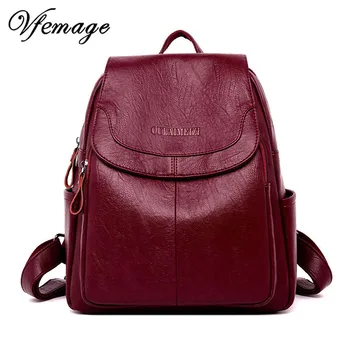 Vfemage High Quality Leather Backpack Women New Backpack Female Large Capacity Bagpack Casual Trave Backpack for Women Sac A Dos
Vfemage High Quality Leather Backpack Women New Backpack Female Large Capacity Bagpack Casual Trave Backpack for Women Sac A Dos