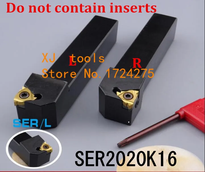 SER2020K16/ SEL2020K16 Toolholder 20*20*125MM CNC turning tool holder, External Threading turning tools, Lathe cutting tools
SER2020K16/ SEL2020K16 Toolholder 20*20*125MM CNC turning tool holder, External Threading turning tools, Lathe cutting tools