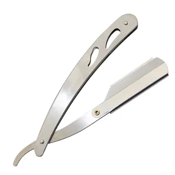 Men Straight Stainless Steel Razor Barber Folding Shaver Knife Hair Removal Tool 
Men Straight Stainless Steel Razor Barber Folding Shaver Knife Hair Removal Tool