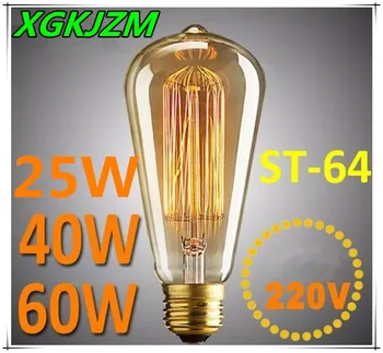 Edison Bulb E27 220v Edisons Lamp Retro Edison Bulbs 25w 40w 60w ST64 Ball Bubble Light For Pendant Lamps Free shipping
Edison Bulb E27 220v Edisons Lamp Retro Edison Bulbs 25w 40w 60w ST64 Ball Bubble Light For Pendant Lamps Free shipping