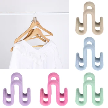 1PC Plastic Flocking Dual Hook Multifunctional Portable Hooks Clothes Bags Hangers Drying Racks Double-sided Closet Organizer
1PC Plastic Flocking Dual Hook Multifunctional Portable Hooks Clothes Bags Hangers Drying Racks Double-sided Closet Organizer
