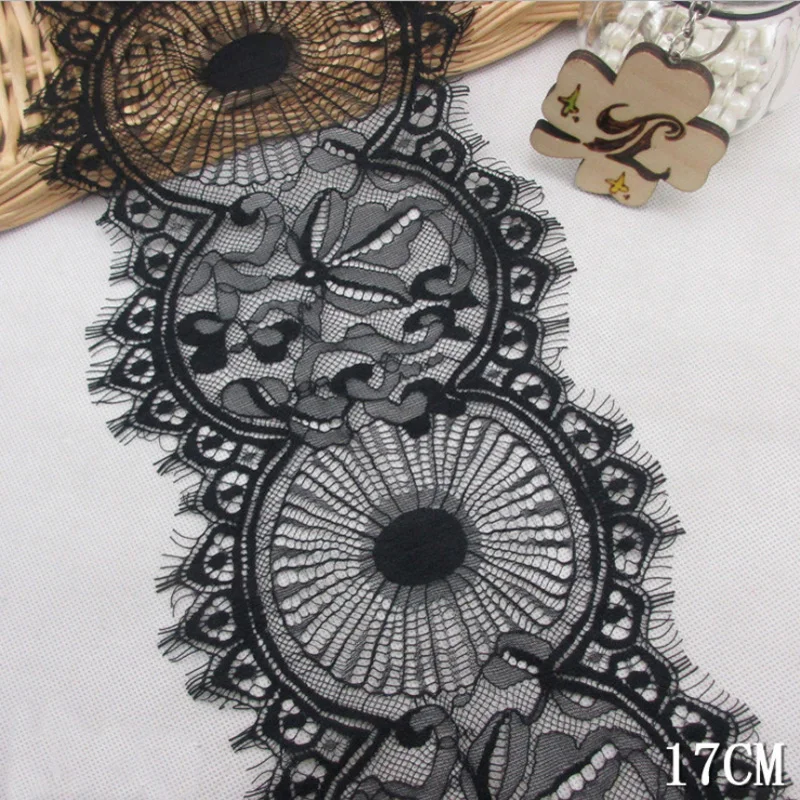 3Meters/lot Eyelash Black Soft Round Classic Lace Trim Decoration Crafts Sewing Lace Trim For Dress Making Decoration
3Meters/lot Eyelash Black Soft Round Classic Lace Trim Decoration Crafts Sewing Lace Trim For Dress Making Decoration