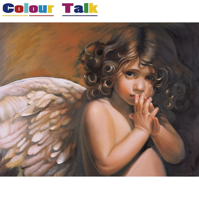 Unframed Painting By Numbers Modern Oil Paintings Coloring by Numbers Decoration Pictures Wall Art Canvas Angel Paintings P-0819
Unframed Painting By Numbers Modern Oil Paintings Coloring by Numbers Decoration Pictures Wall Art Canvas Angel Paintings P-0819