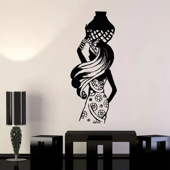 African Woman Black Lady Africa Ethnic Style Cut Wall Stickers Vinyl Home Decor Living Room Bedroom Decals Removable Murals 3501
African Woman Black Lady Africa Ethnic Style Cut Wall Stickers Vinyl Home Decor Living Room Bedroom Decals Removable Murals 3501