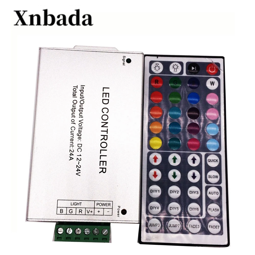 DC12V 144W Led Controller 44 Keys LED IR RGB Controler IR Remote Dimmer For SMD 3528 5050 10m-20m LED RGB Strip
DC12V 144W Led Controller 44 Keys LED IR RGB Controler IR Remote Dimmer For SMD 3528 5050 10m-20m LED RGB Strip