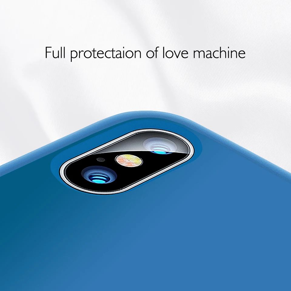 Роскошный простой жидкий Макарон силиконовый чехол для iPhone 6 6s 7 8 Plus X XS XR MAX милый