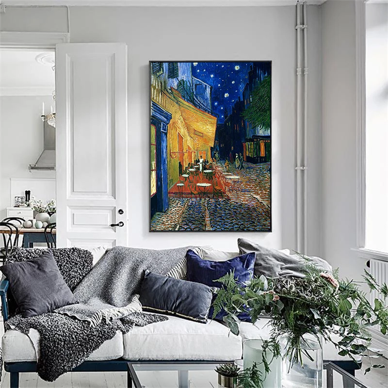 Van Gogh Posters and Prints Cafe Terrace at Night Canvas Art Painting Impressional Wall Art Picture Bedroom Decoration
Van Gogh Posters and Prints Cafe Terrace at Night Canvas Art Painting Impressional Wall Art Picture Bedroom Decoration