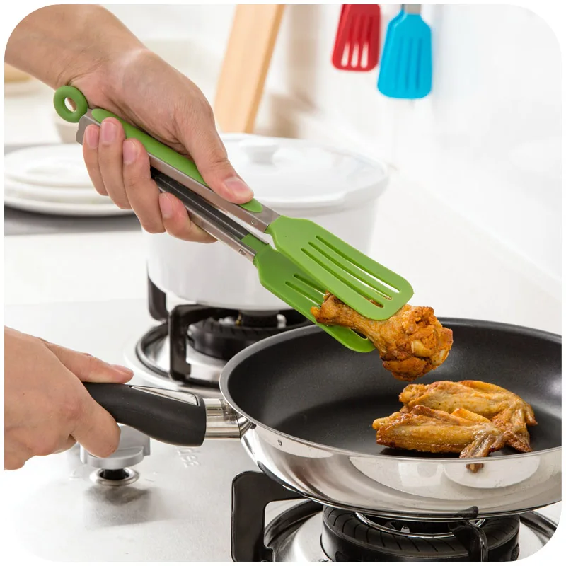 Non-Stick Kitchen Tongs Silicone Cover Handle Stainless Steel Barbecue Tongs Pizza Bread Steak Tong Clip Kitchen Tool 4 colors
Non-Stick Kitchen Tongs Silicone Cover Handle Stainless Steel Barbecue Tongs Pizza Bread Steak Tong Clip Kitchen Tool 4 colors