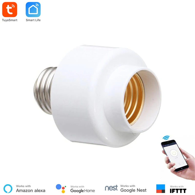 Tuya Smart Slampher WiFi Remote Wifi LED Light Bulb Holder Real Timer for Smart Home Compatible with Alexa echo Google home
Tuya Smart Slampher WiFi Remote Wifi LED Light Bulb Holder Real Timer for Smart Home Compatible with Alexa echo Google home