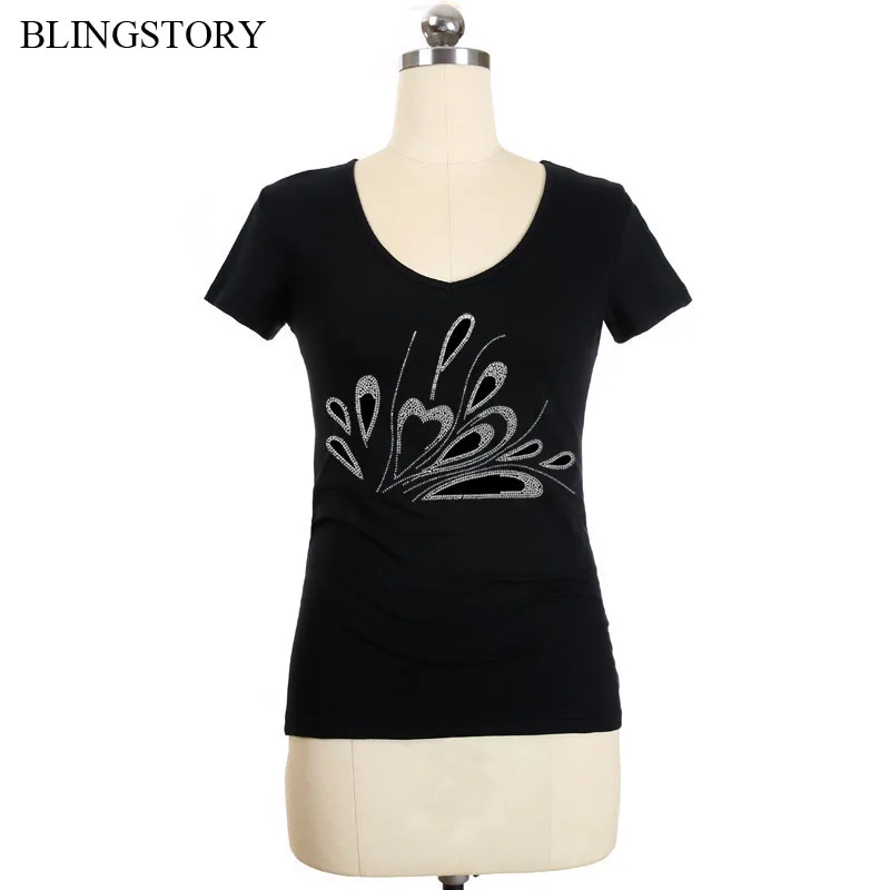 New Summer Tops Diamond Big Size 3xl 4xl 5xl 6xl T Shirt Woman V-neck Cotton T-shirt Femme LP5209077
New Summer Tops Diamond Big Size 3xl 4xl 5xl 6xl T Shirt Woman V-neck Cotton T-shirt Femme LP5209077
