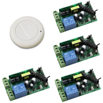 Smart Home AC 85V 110V 120V 220V 250V 1CH Wireless Remote Control Switch System 4pcs Receivers & Wall Panel Sticky Transmitter
Smart Home AC 85V 110V 120V 220V 250V 1CH Wireless Remote Control Switch System 4pcs Receivers & Wall Panel Sticky Transmitter