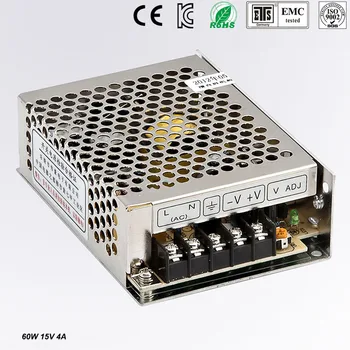 Small Volume Single Output mini size Switching power supply 15V 4A ac dc LED smps 60w output Free shipping MS-60-15
Small Volume Single Output mini size Switching power supply 15V 4A ac dc LED smps 60w output Free shipping MS-60-15