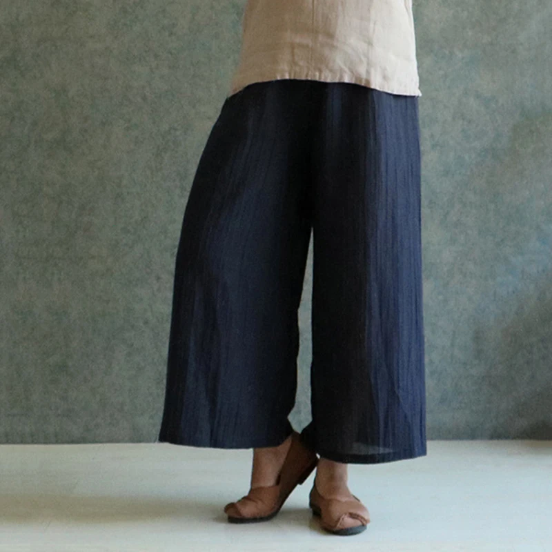 Celmia Cotton Linen Pants Women 2019 Elastic Waist Wide Leg Pants Ankle-Length Solid Casual Loose Summer Trouser Plus Size 4XL
Celmia Cotton Linen Pants Women 2019 Elastic Waist Wide Leg Pants Ankle-Length Solid Casual Loose Summer Trouser Plus Size 4XL