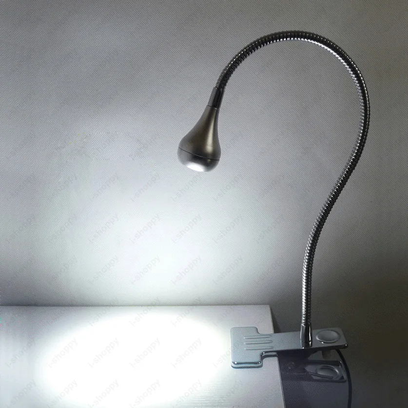 3W LED Table Light Clamp Clip Picture Lamp Fixture ON/OFF Switch Plug Flexible Pipe Spotlight Bedside Lighting Silver Shell
3W LED Table Light Clamp Clip Picture Lamp Fixture ON/OFF Switch Plug Flexible Pipe Spotlight Bedside Lighting Silver Shell