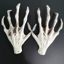 Haunted-House Horror-Decor Halloween-Props Plastic Skeleton Hand-Witch Ghost Party