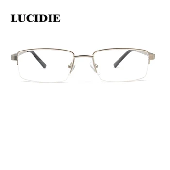 Men's classic fashion half frame glasses black popular stainless steel square frame
Men's classic fashion half frame glasses black popular stainless steel square frame